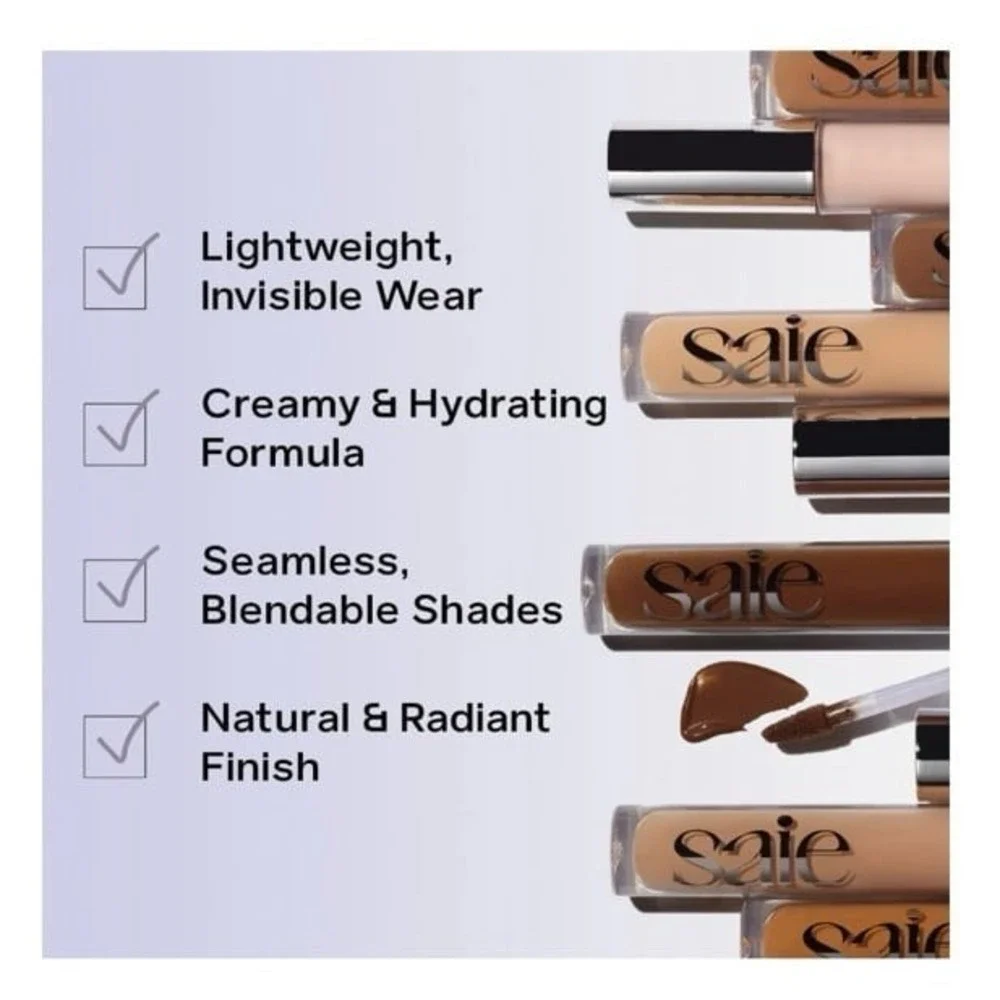 Saie Hydrabeam Sheer Brightening Under Eye Concealer Shade HB FIVE